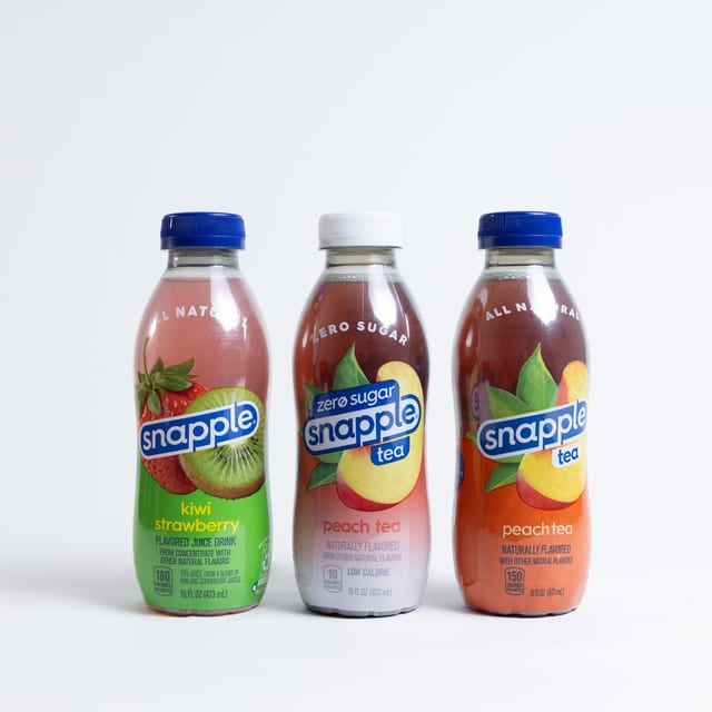 Snapple Ice Tea Peach.