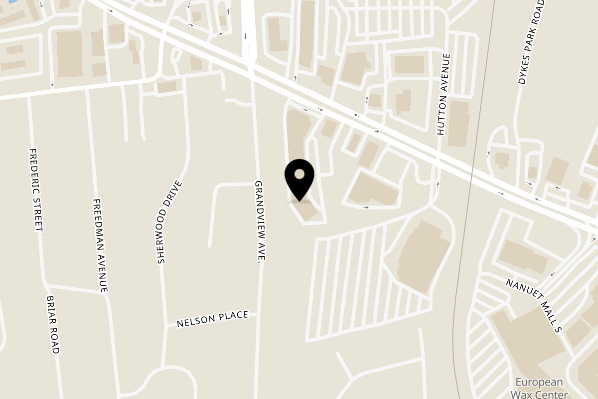 Map showing the location of Franco's Pizza on 249 NY-59 E in Nanuet